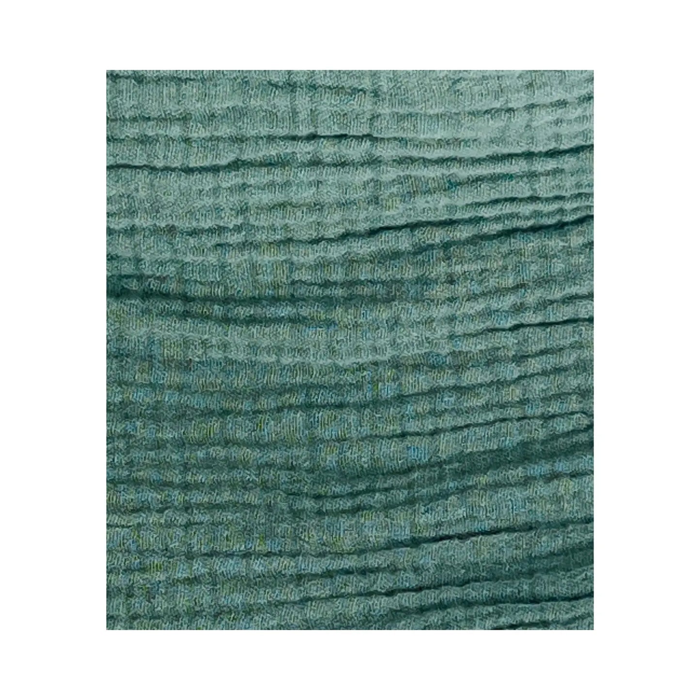Close-up of green GOTS-certified organic cotton Bitty Cloth