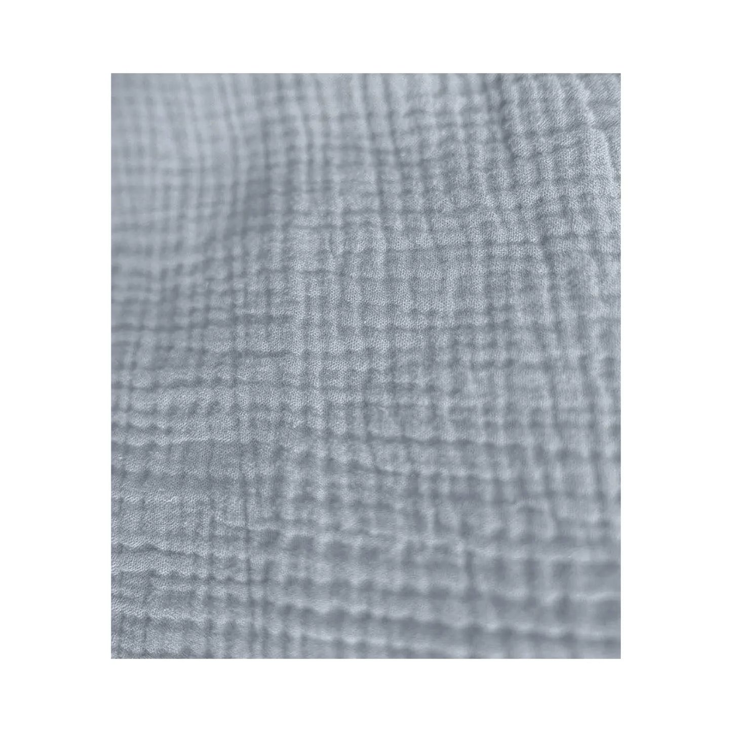 Close-up of grey GOTS-certified organic cotton Bitty Cloth