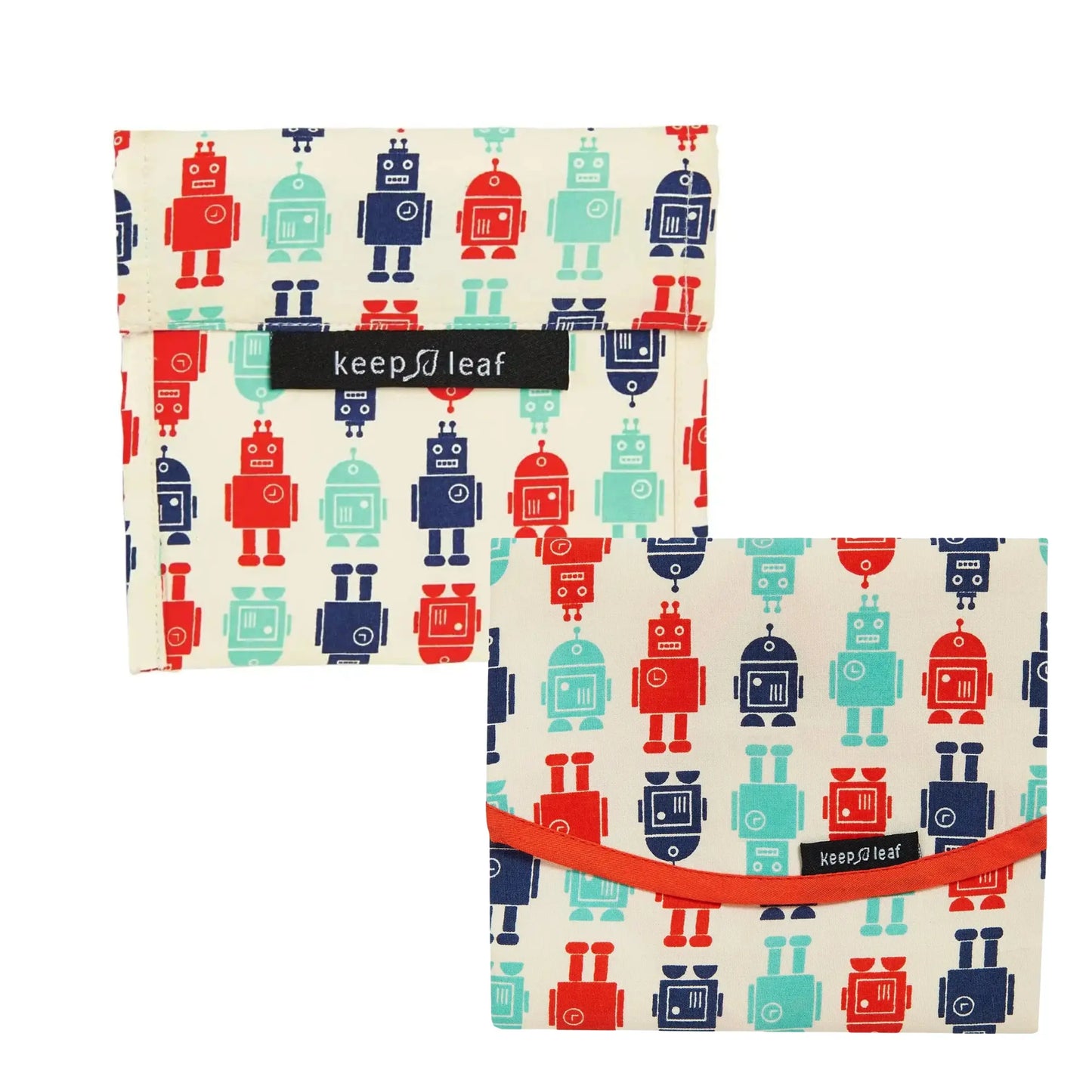 Organic Cotton Robot Lunch Bag for Kids – Fun, Durable, and Eco-Friendly