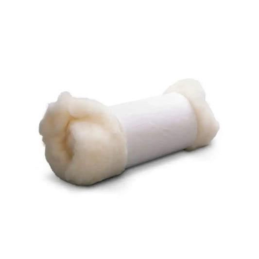 Organic wool batting core wool roll with belly band Filges natural wool for stuffing and felting