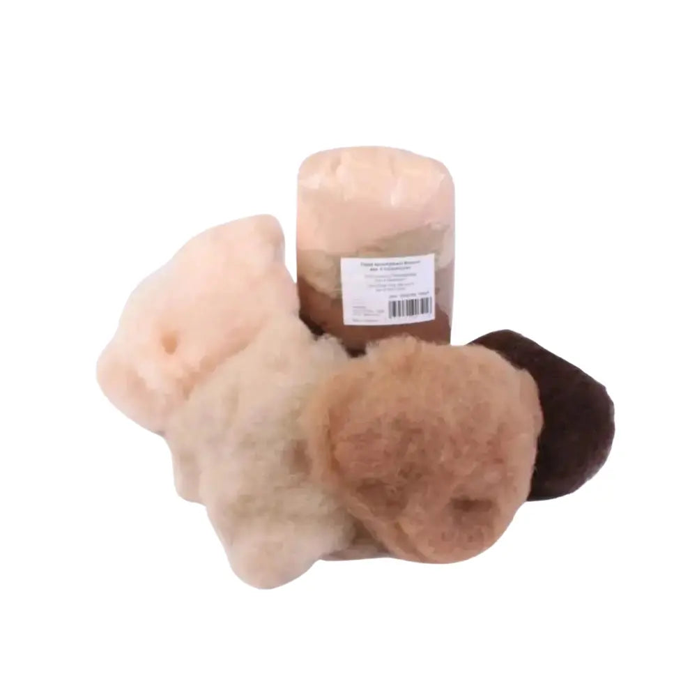 skin tone and animal colors of wool fiber for felting projects