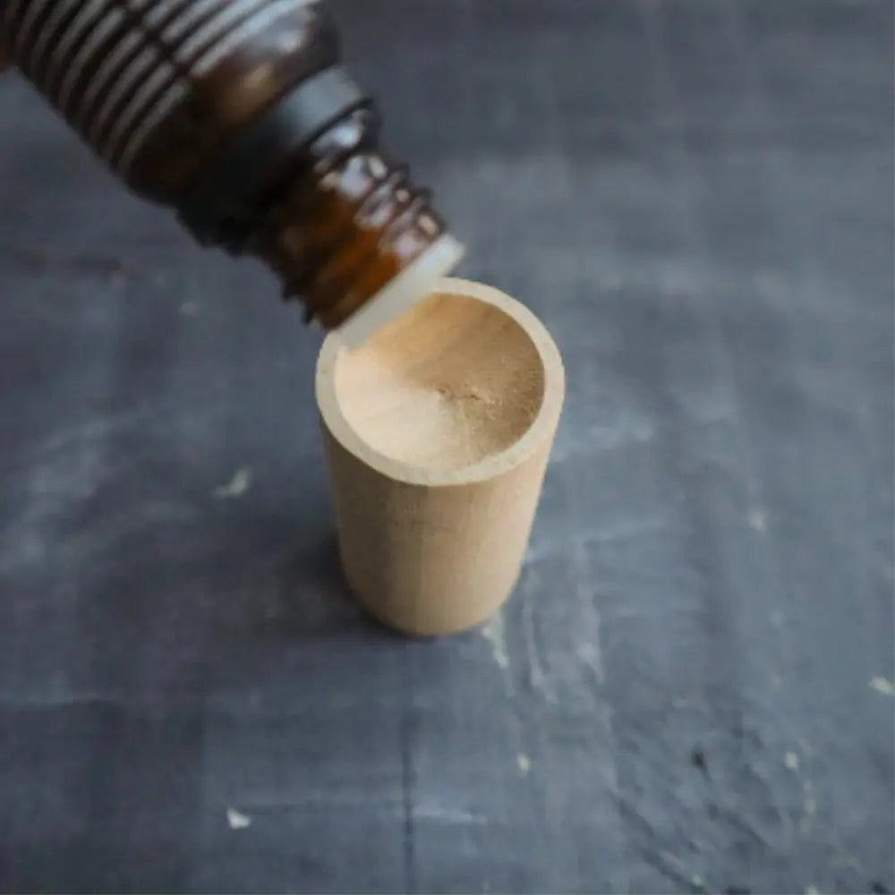 Wooden Essential Oil Diffuser – Walnut Wood Aroma Block