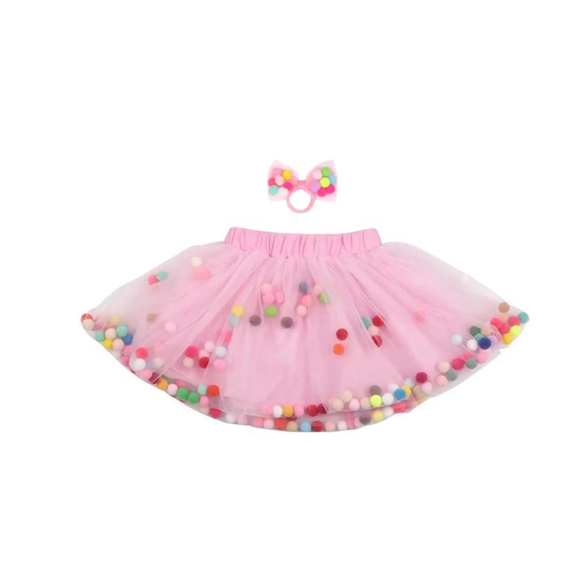 Soft Tulle Tutu + Pom Poms, Toddlers & Preschoolers - Alder & Alouette