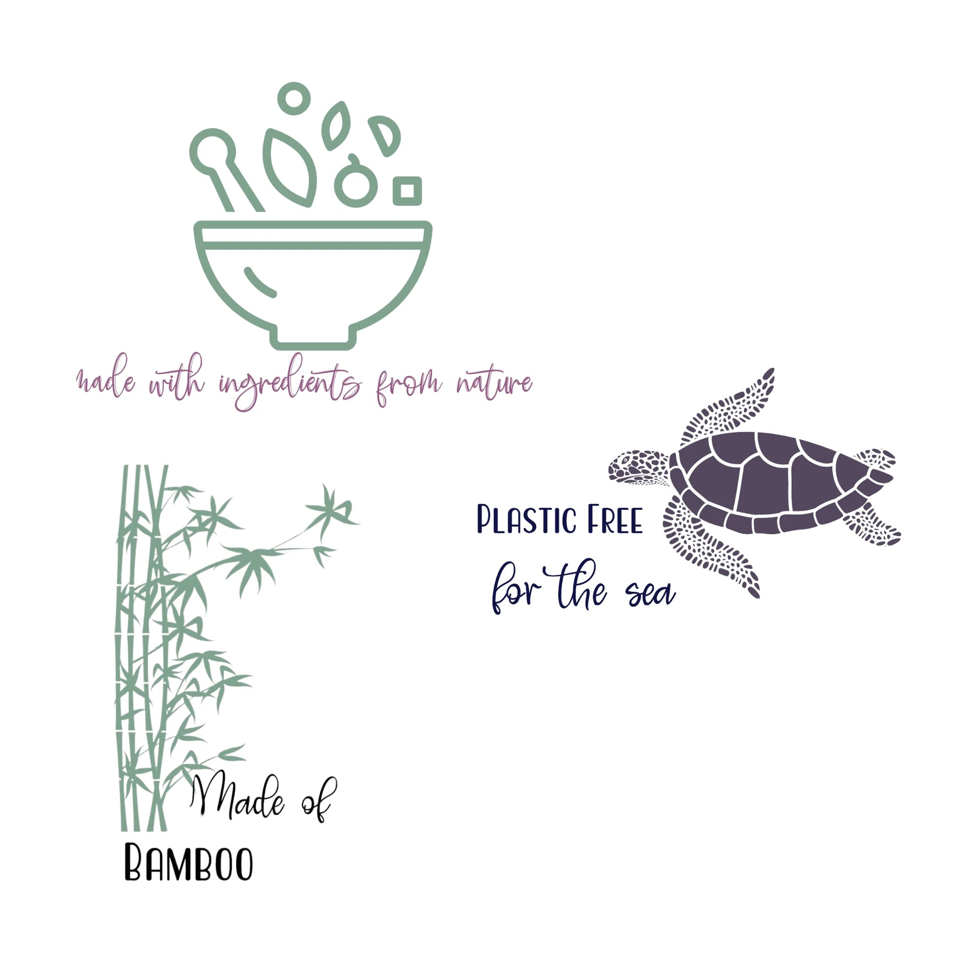 Prym Bamboo Single Point Knitting Needles logos of turtle plastic free, made of bamboo plant