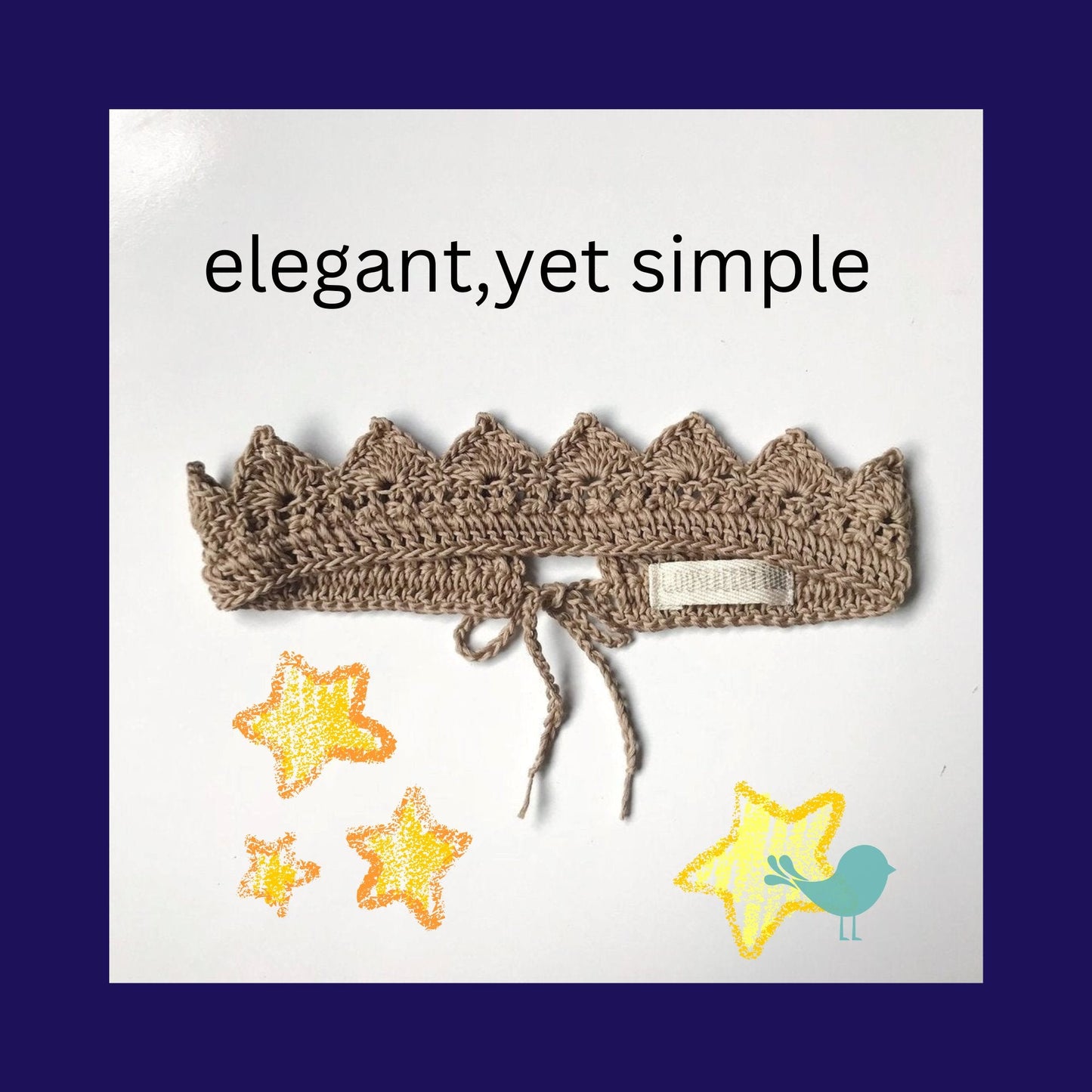 Kids Costume Crown for Pretend Play, Organic Cotton - Alder & Alouette