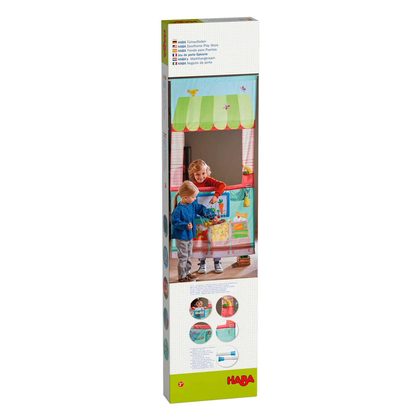 Hanging Doorframe Play Store – Compact Pretend Market for Kids