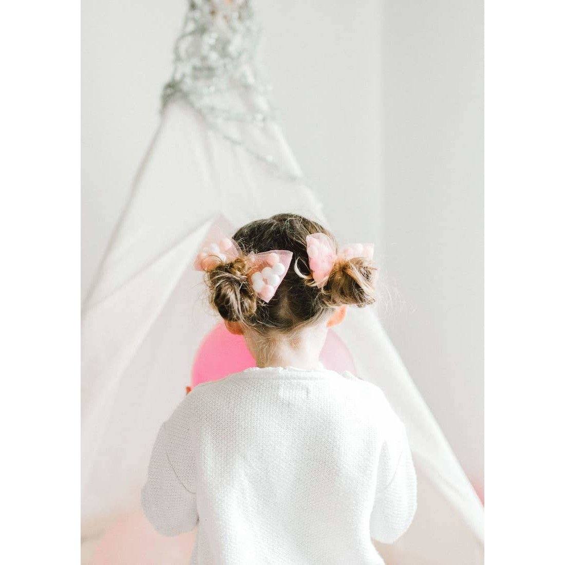Hair Ribbons - Tulle and Pom Poms, Tutu Joli - Alder & Alouette