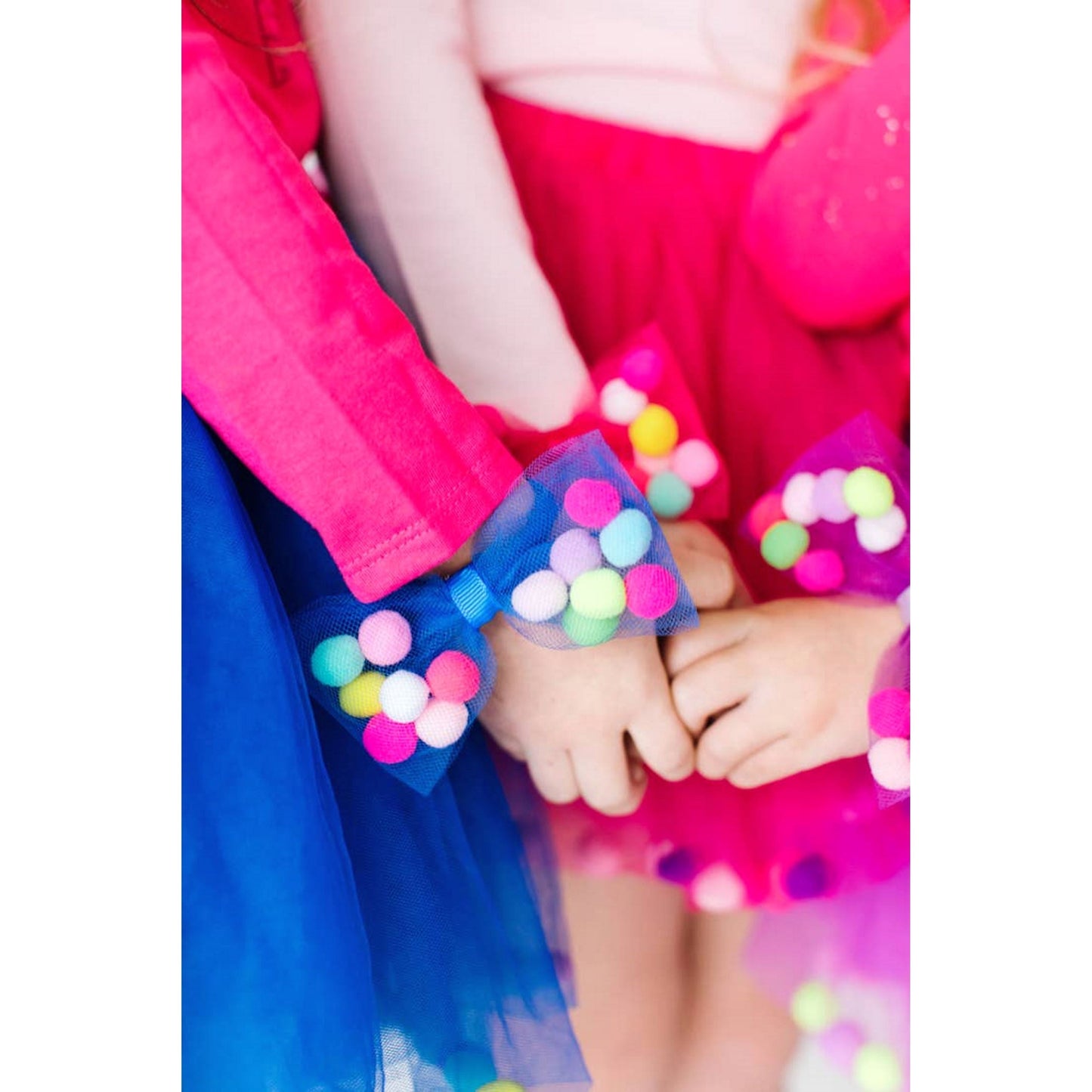 Hair Ribbons - Tulle and Pom Poms, Tutu Joli - Alder & Alouette