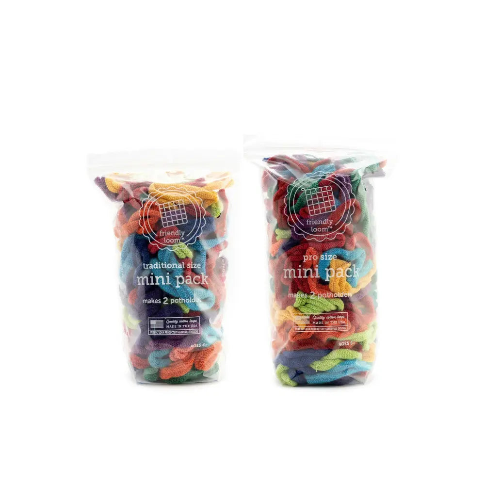 Potholder Loop Mini Pack - Multicolor Cotton Loops