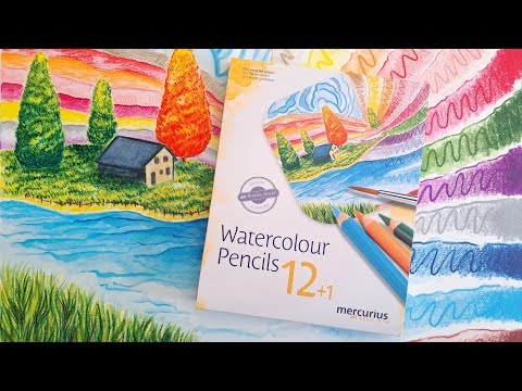Mercurius Art Makes Sense Water Color Pencils being used