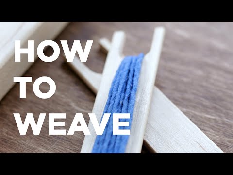 how to tie warp string to a lap loom