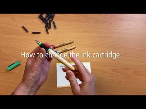 Video of how to change the ink cartridge in your Greenfield Fountain Pen