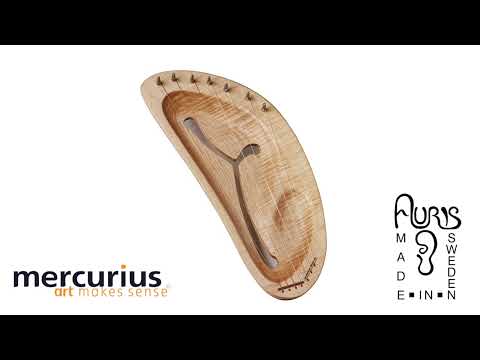 video clip of the right curved pentatonic 7 tone children's lyre from Auris