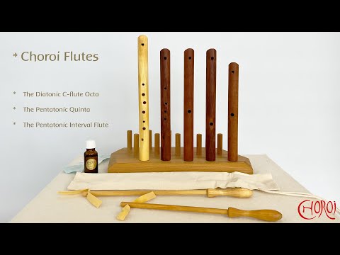 Choroi Octa Diatonic C-Flute German Fingering 7+1 – Maple, 440/432 Hz