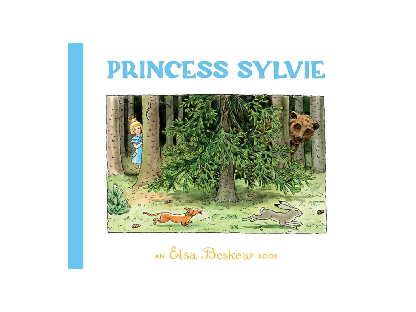 Book cover of 'Princess Sylvie' with illustration of a princess in a forest with animals.