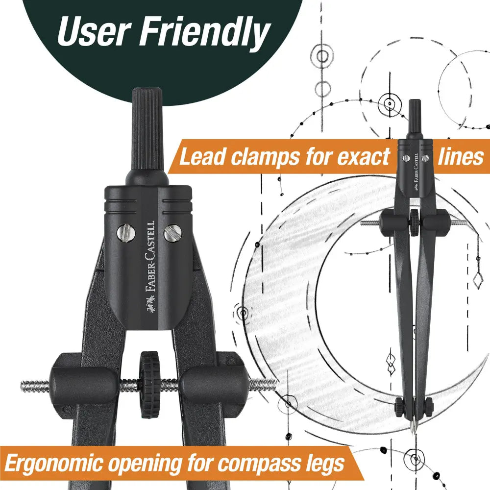 Quick-set compass used for mandala drawing, circular diagrams, and geometric art