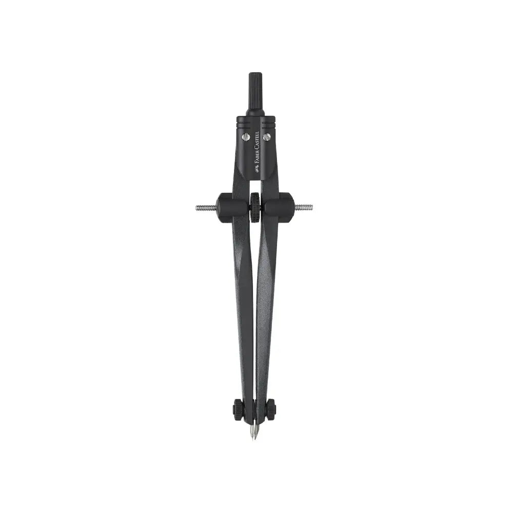 Quick-set metal geometry compass for circles, arcs, drafting, and mathematical drawing