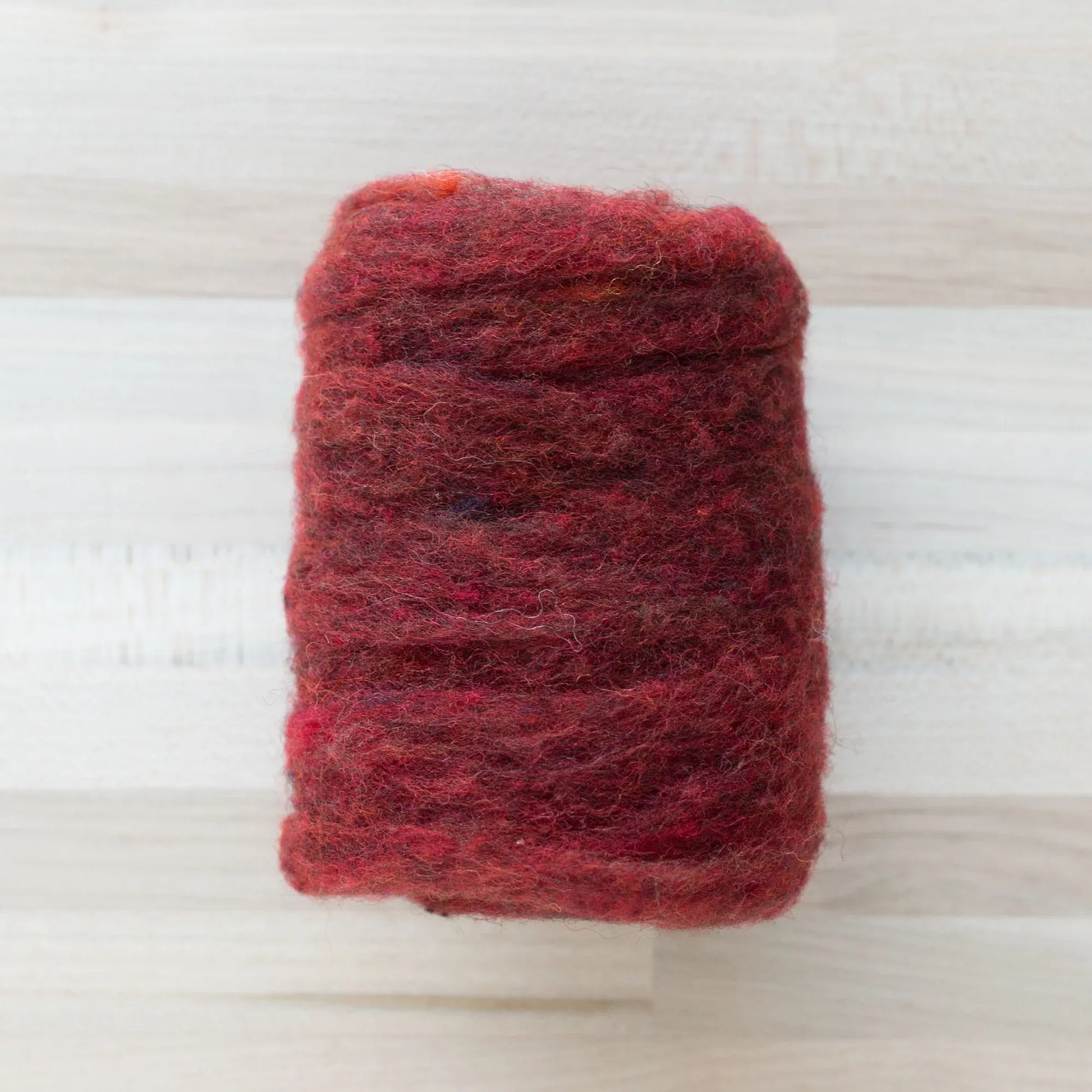 Felter’s Fleece Merino-Suffolk Mix for Dry and Wet Felting in Brick