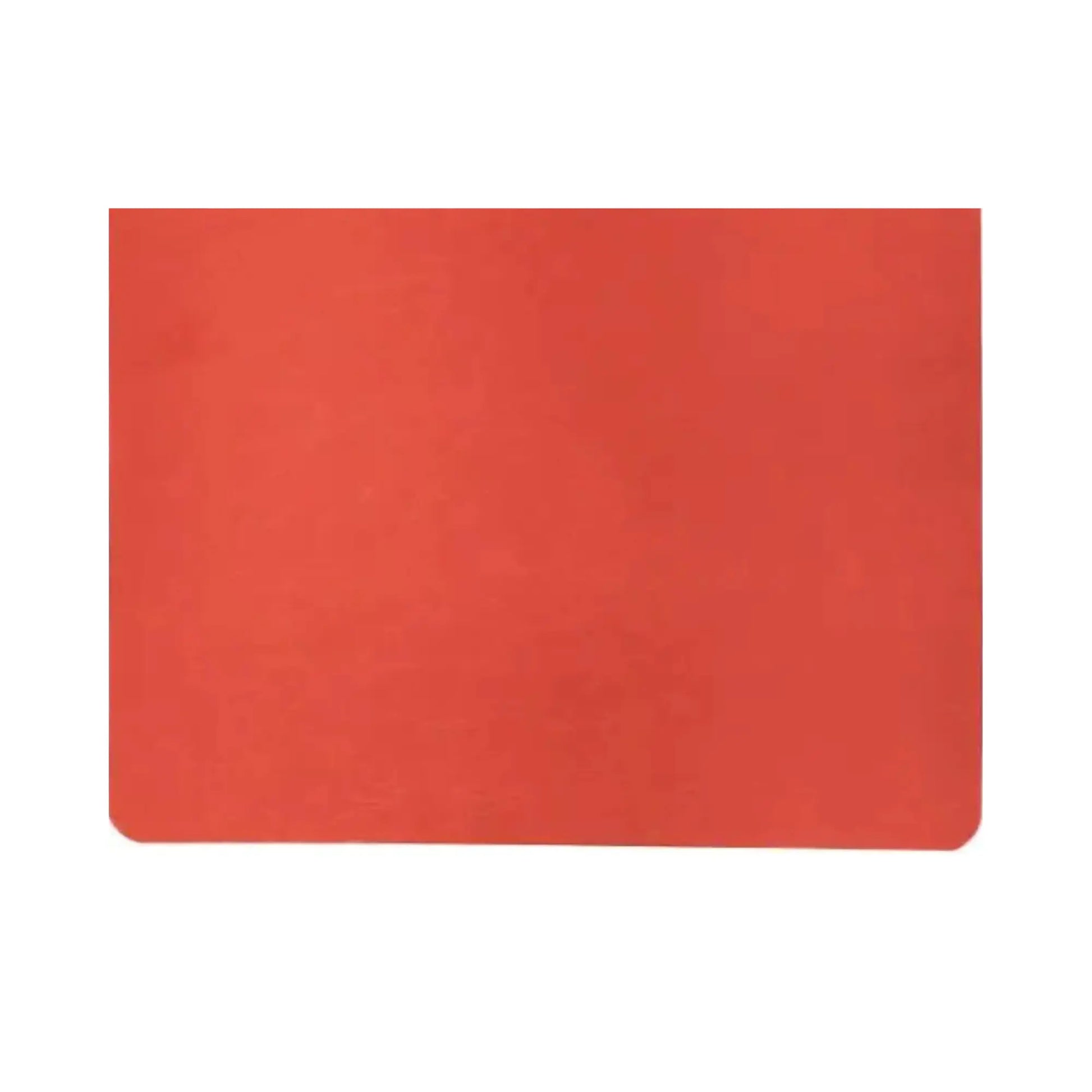 Red landscape blank Waldorf main lesson book with open white pages