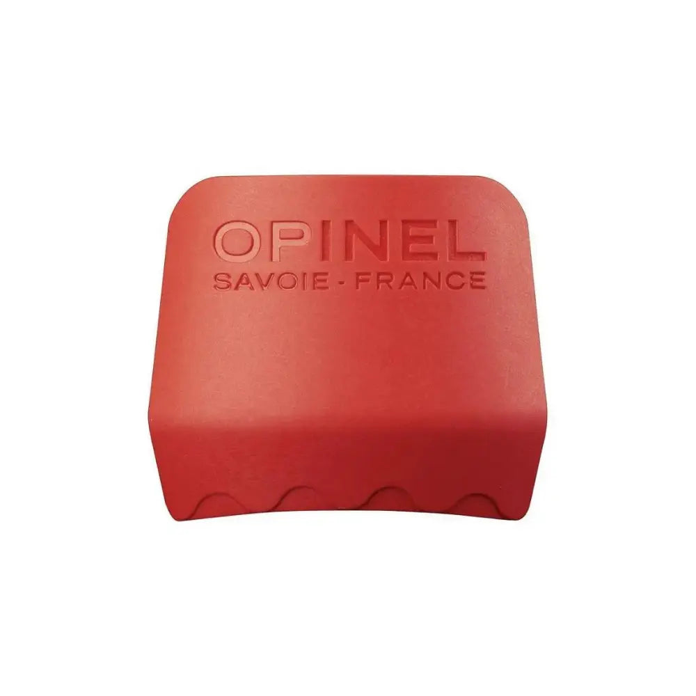 red Opinel kids finger guard for cutting with a knife