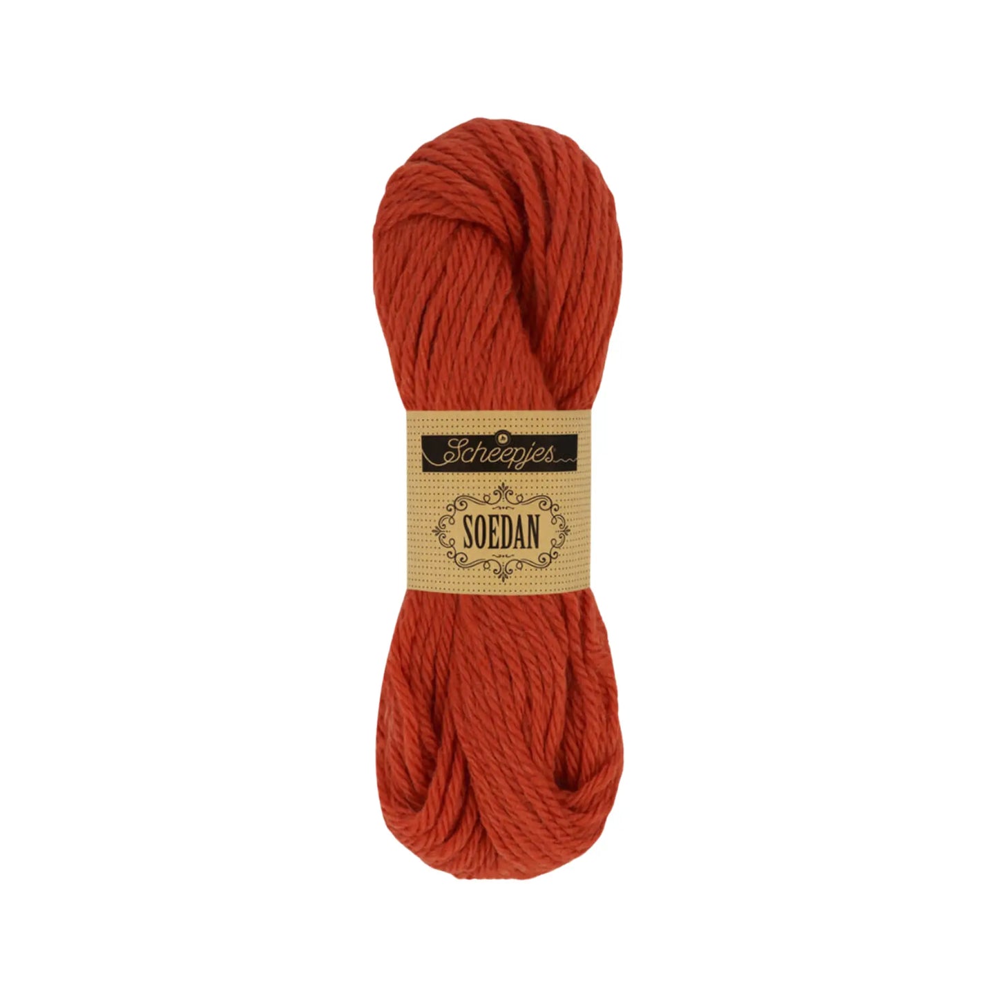 Red Orange 1365 wool doll hair yarn in a bright natural redhead shade for Waldorf dollmaking.