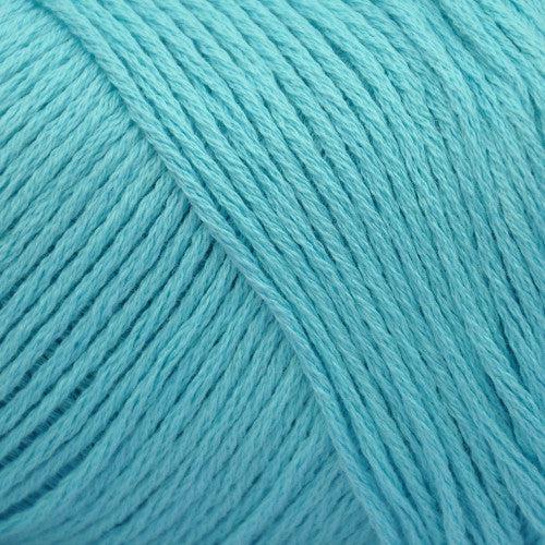 Brown Sheep Cotton Fleece DK yarn in robin egg blue