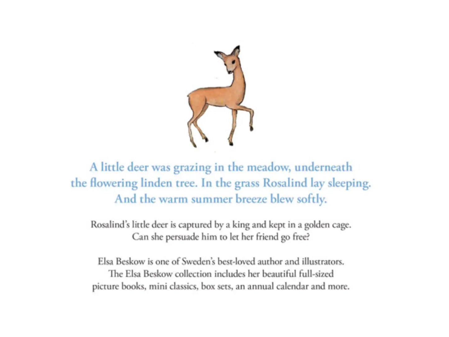 Illustration of a deer with a text overlay on a white background