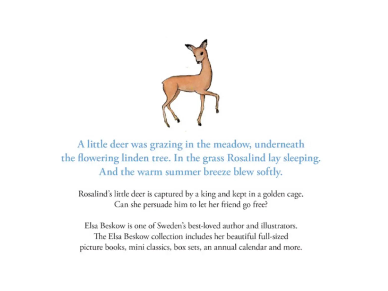 Illustration of a deer with a text overlay on a white background