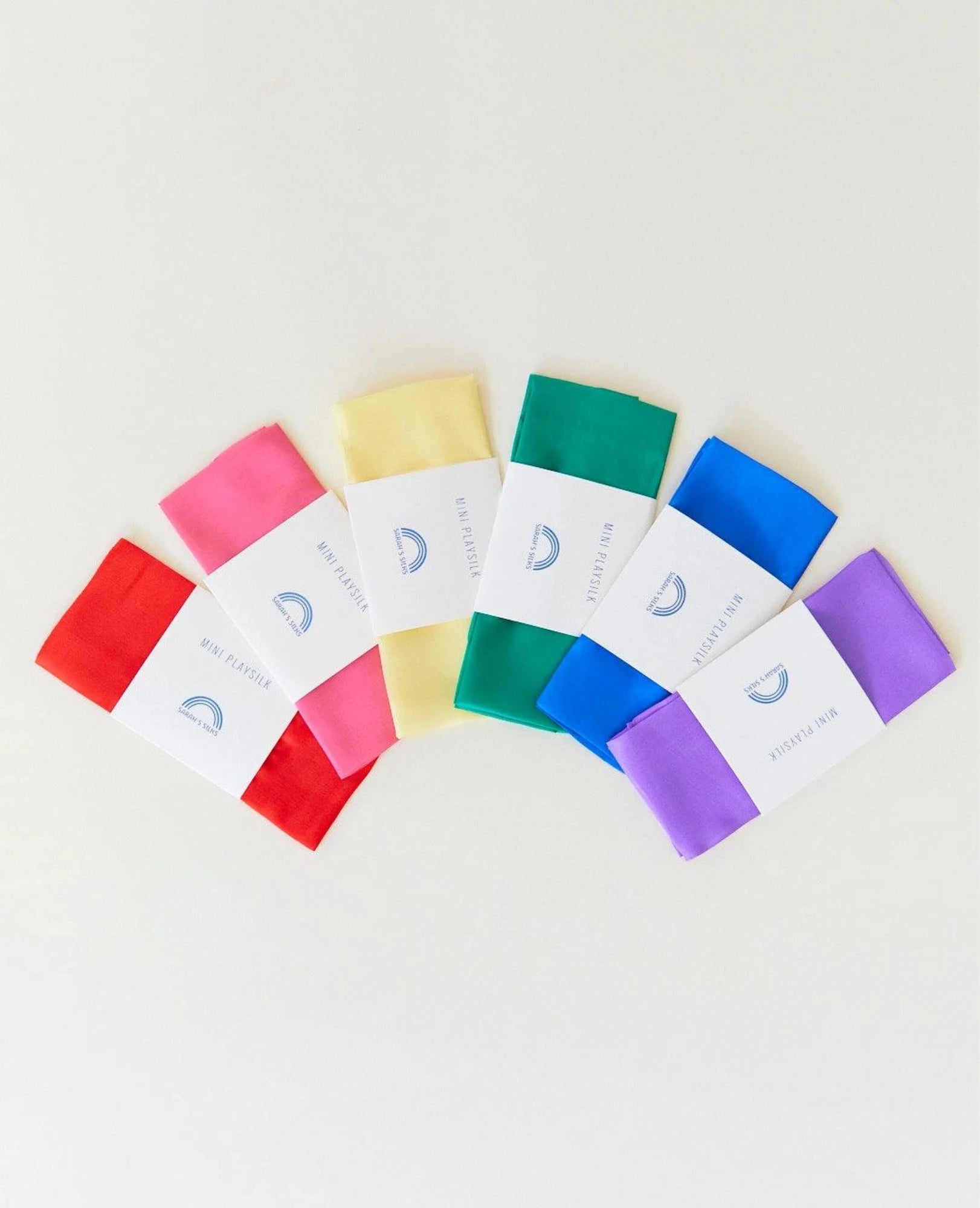 mini playsilk by Sarah's Silks in rainbow colors