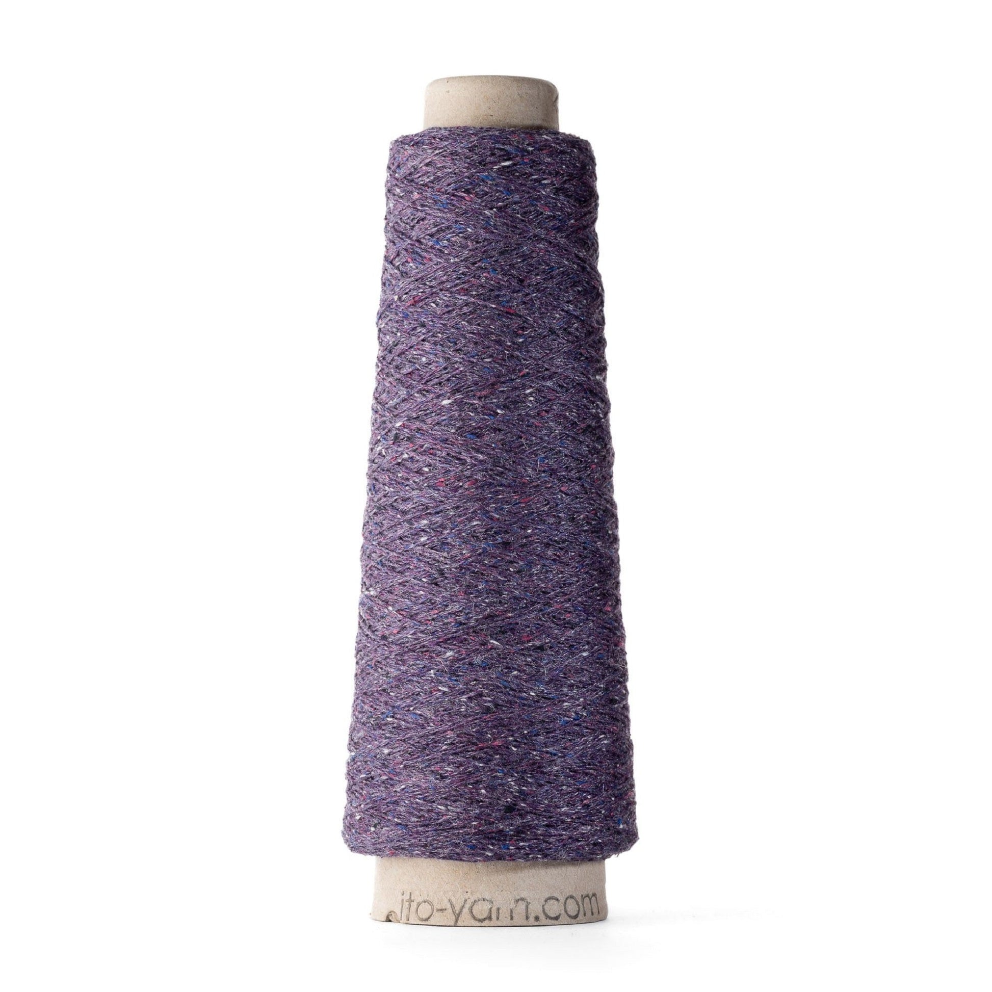 ITO Kinu silk noil weaving yarn cone in violet