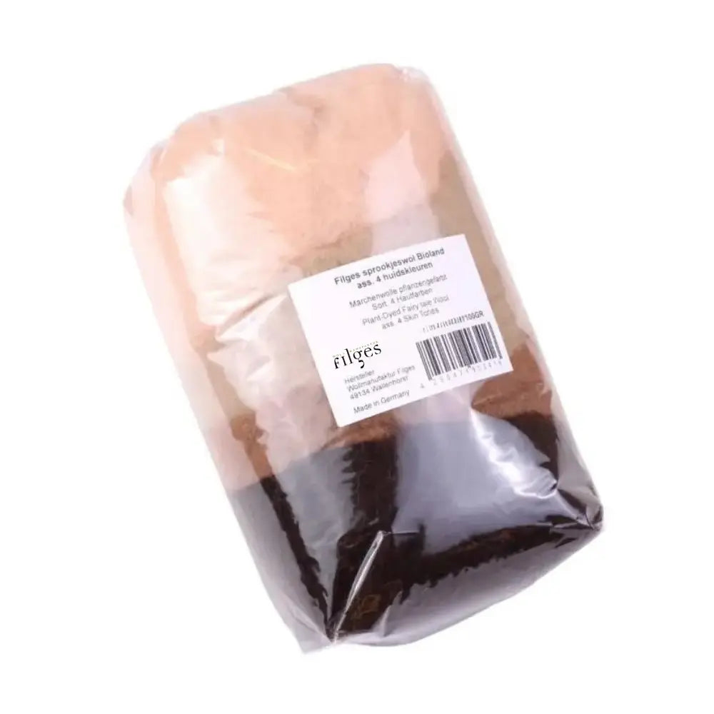 Packaged product with a label on a white background