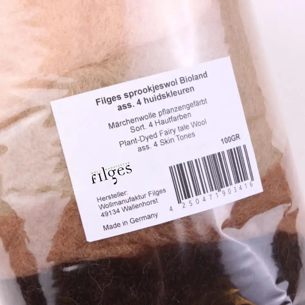 Packaged product with a label showing brand details and product information.
