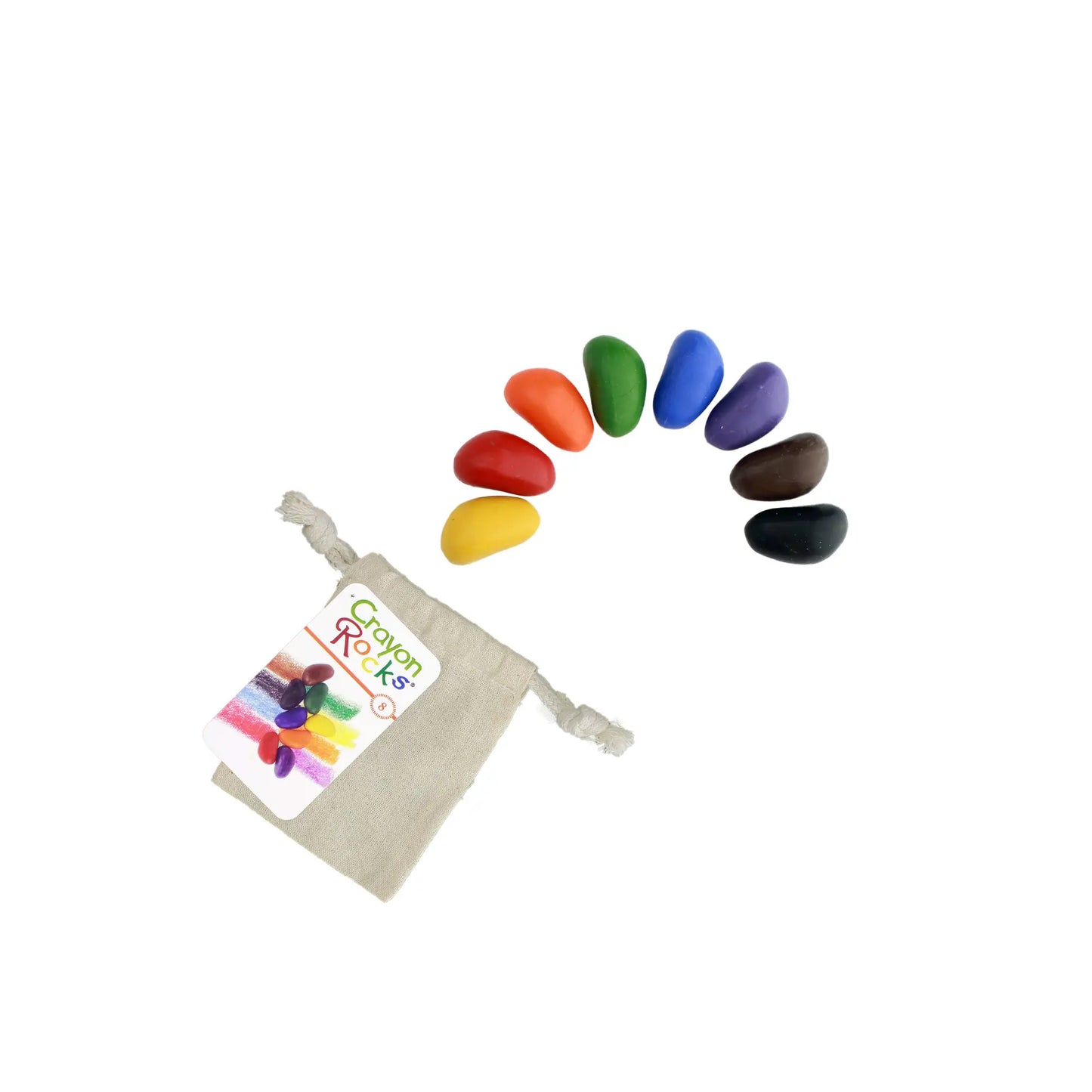 small set of pebble shaped crayons sized for small hands to support pincer grasp and grip development
