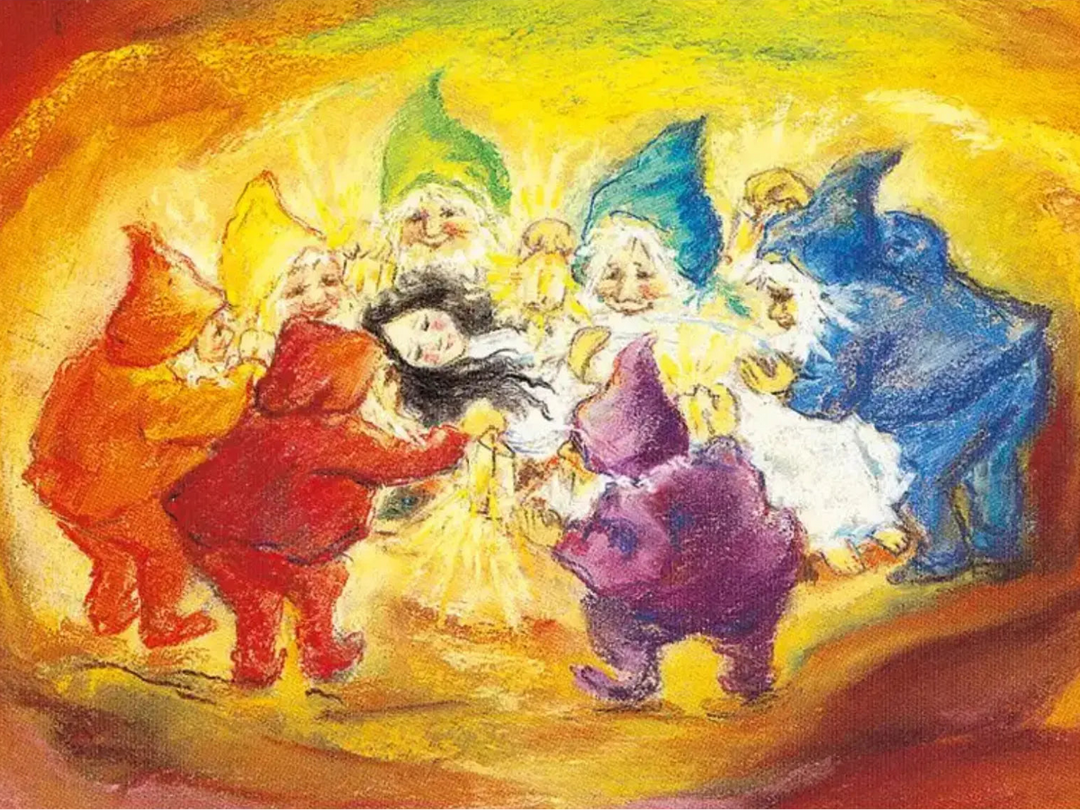Marjan van Zeyl Snow White fairy tale postcard by Marjan van Zeyl