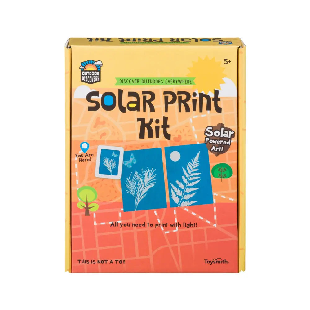 Solar print kit complete set packaging showing contents and finished prints