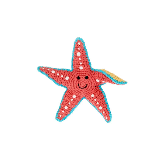 Starfish Baby Rattle | Knit Cotton Toy for Babies - Alder & Alouette