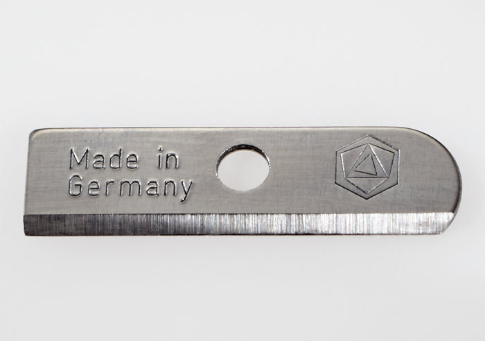 single steel replacement blade for Stockmar dual pencil sharpener made in Germany
