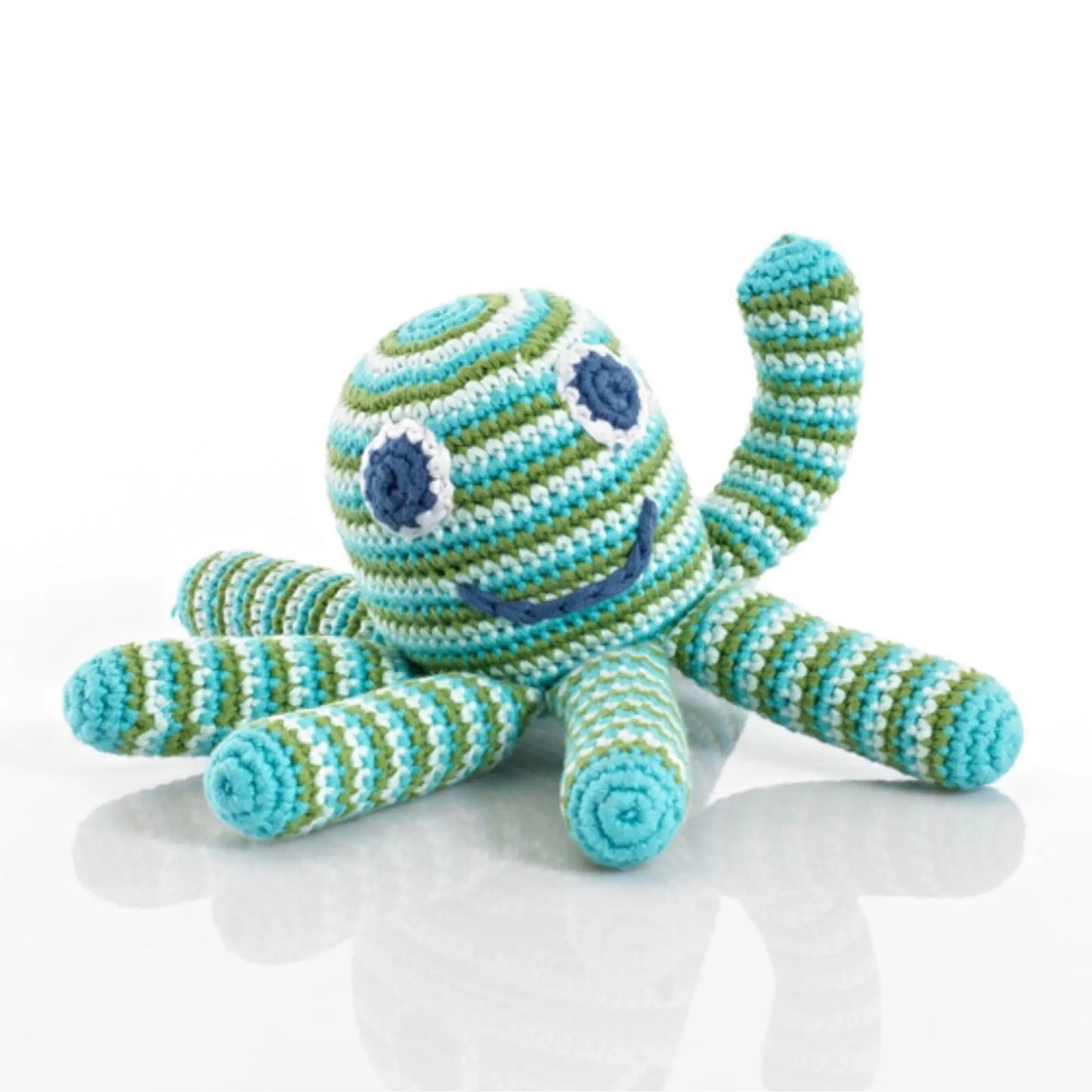 Octopus Baby Rattle – Soft Knit Cotton Toy | Alder & Alouette