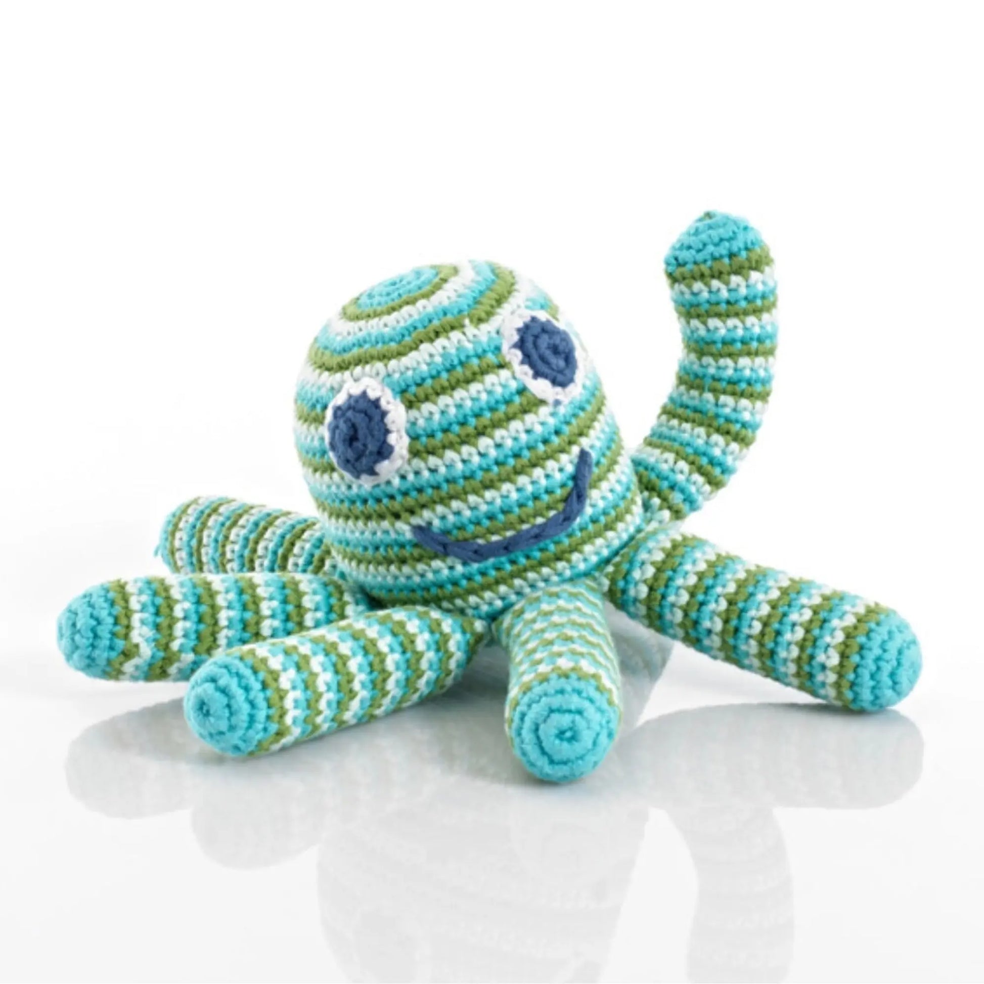 Octopus Baby Rattle – Soft Knit Cotton Toy | Alder & Alouette