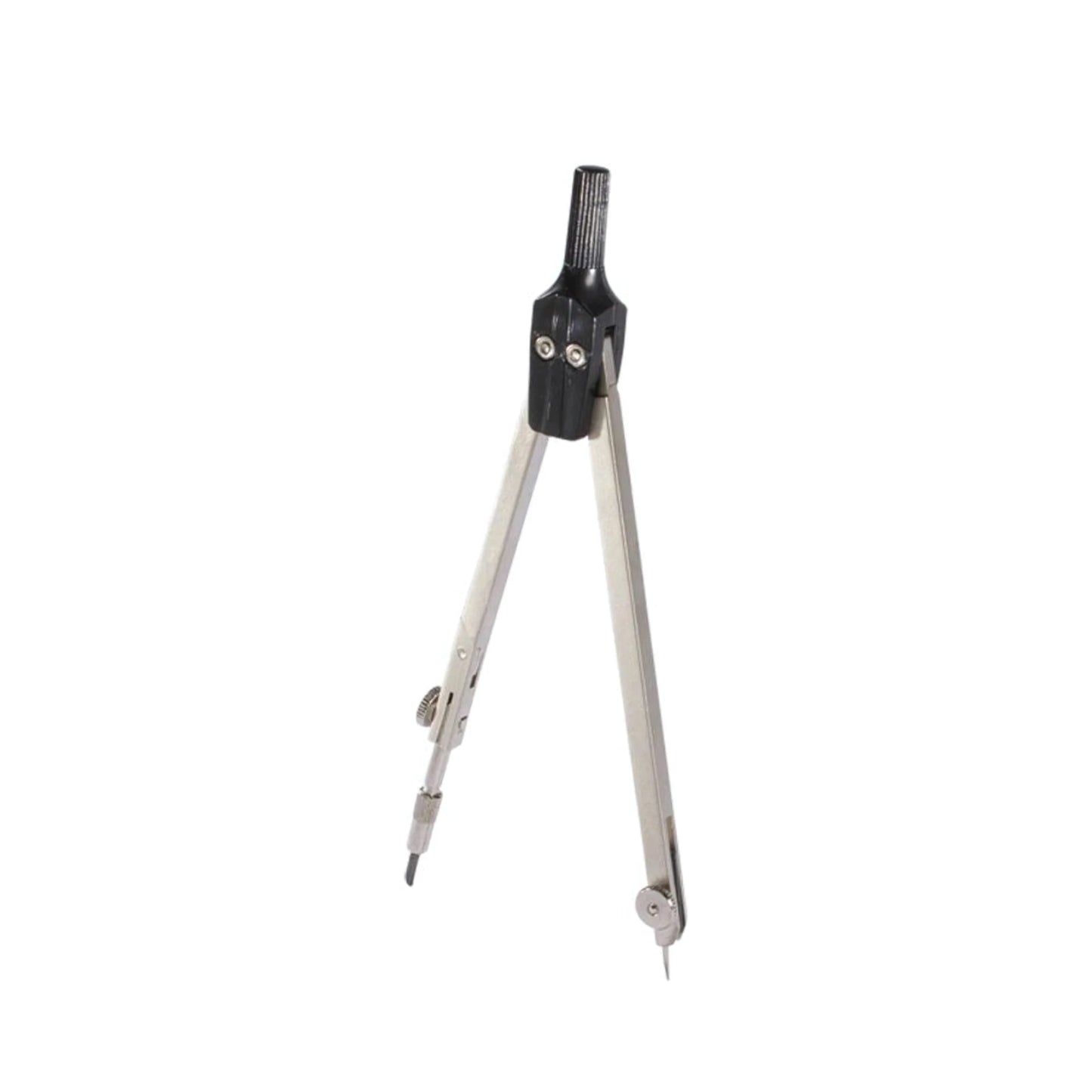 Metal School Compass on a White Background