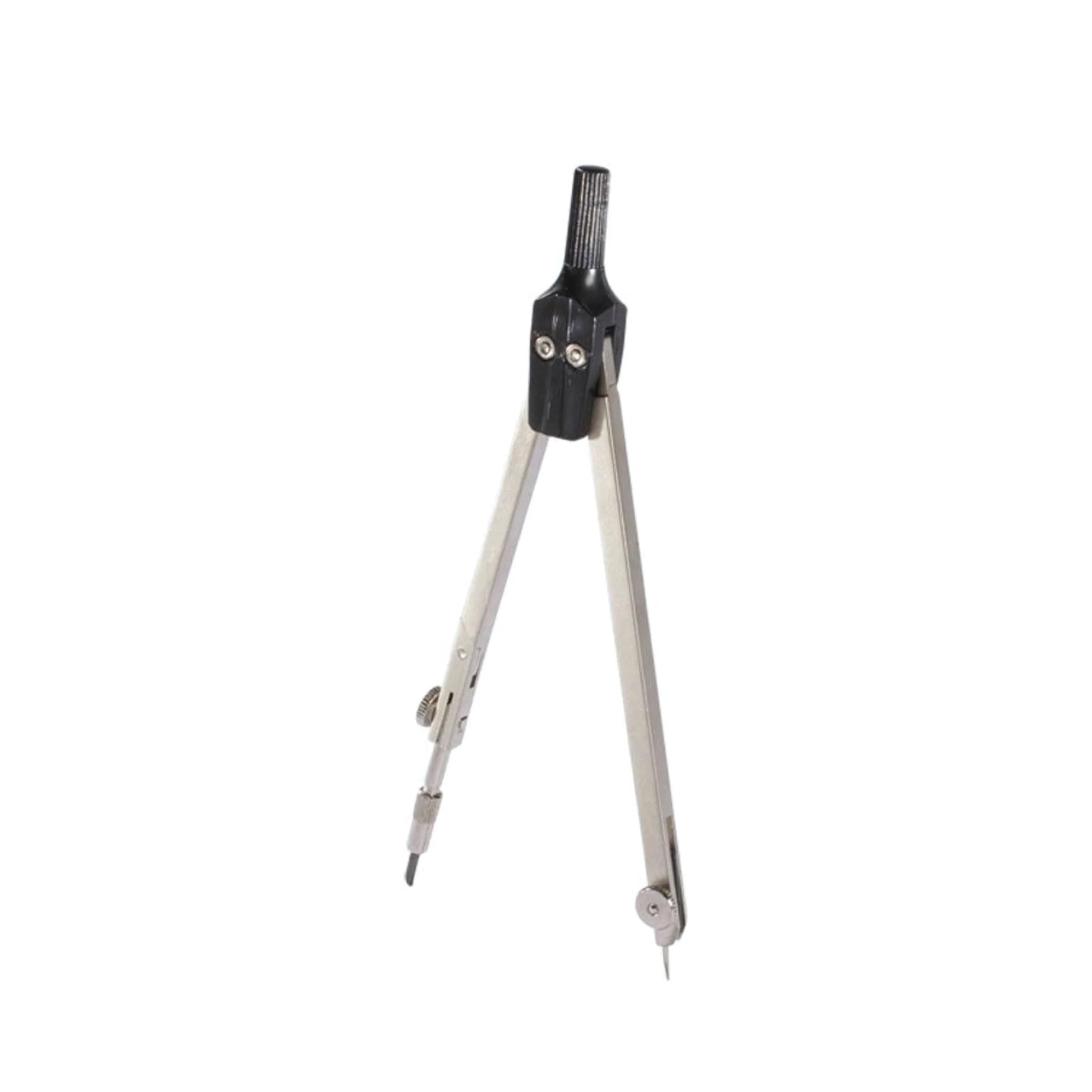 Metal School Compass on a White Background