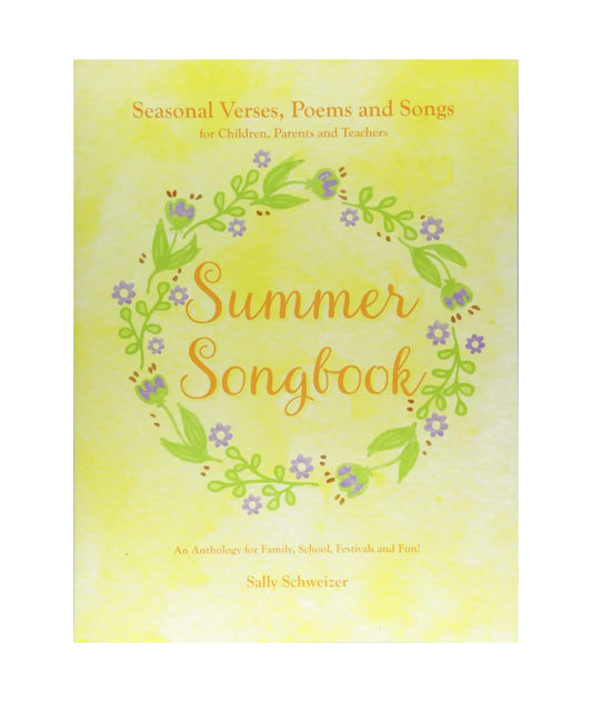 Book cover of 'Summer Songbook' with floral design and yellow background