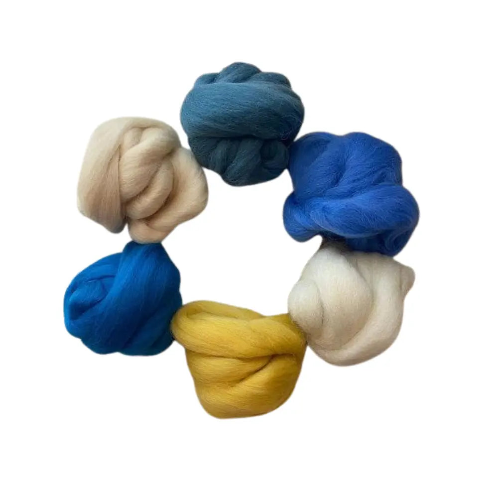 Sunshine Cove Wool Top Bundle for Spinning