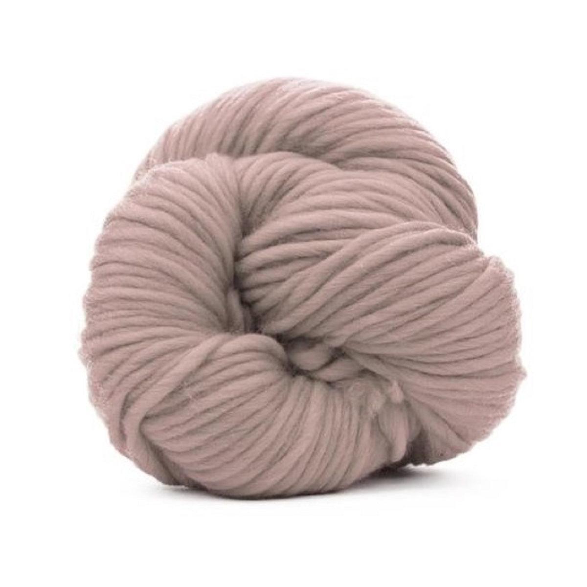Two skeins of mink yarn on a white background