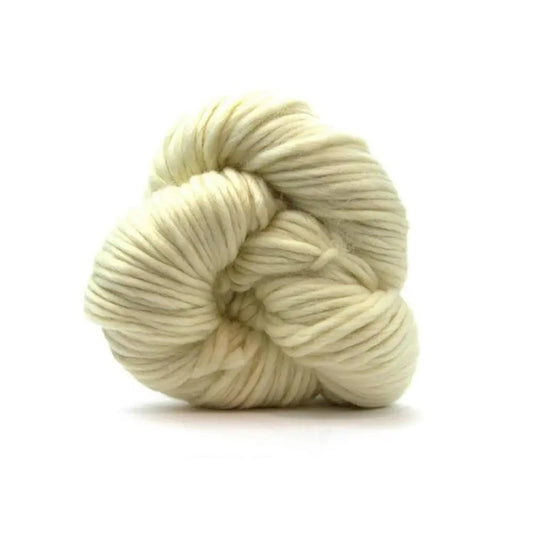 Undyed superwash merino super bulky yarn hank