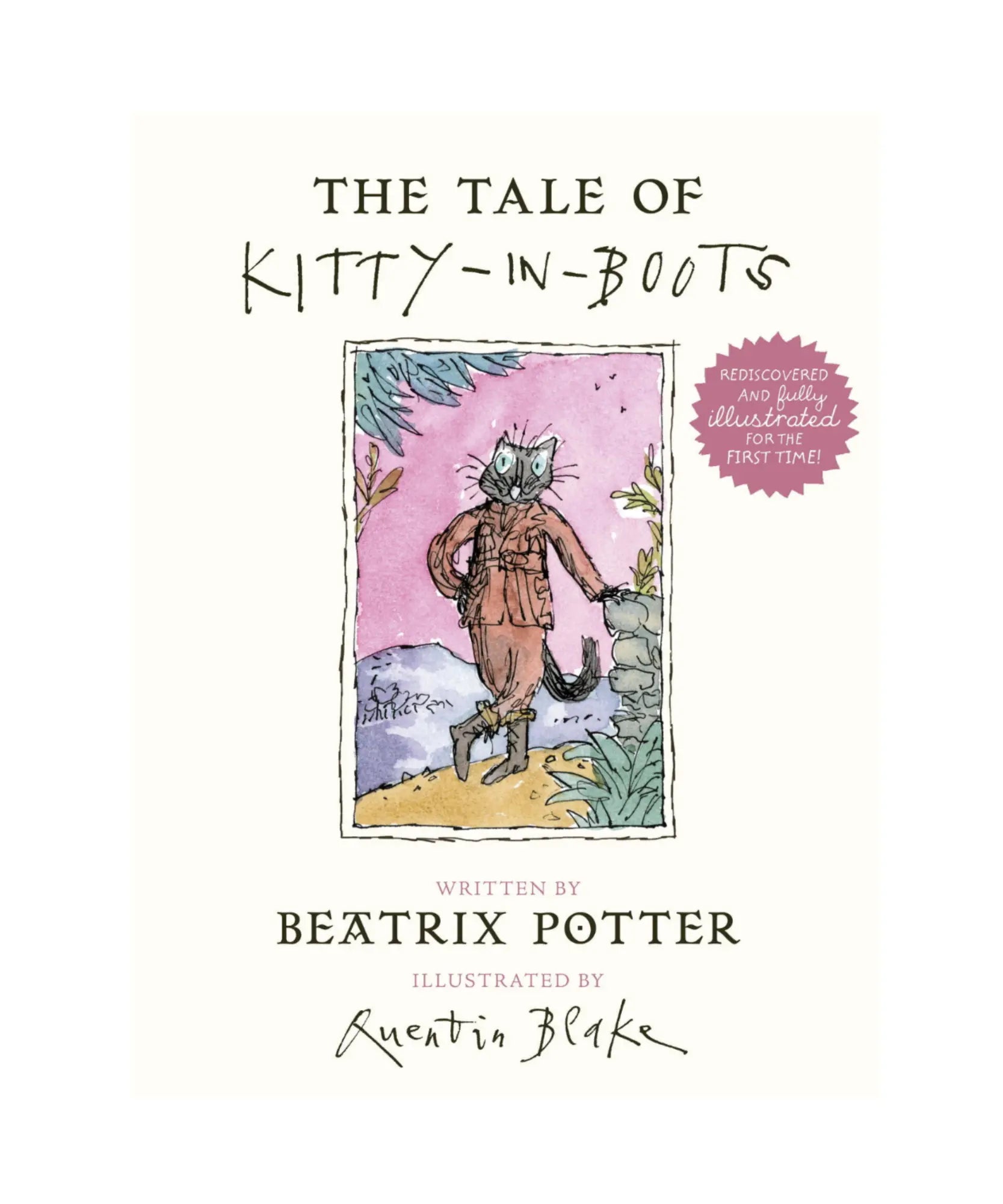 The Tale of Kitty-in-Boots book cover by Beatrix Potter with illustrations by Quentin Blake