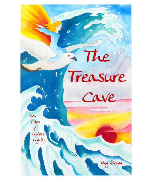 Front cover of The Treasure Cave, a Tiptoes Lightly seaside chapter book by Reg Down.