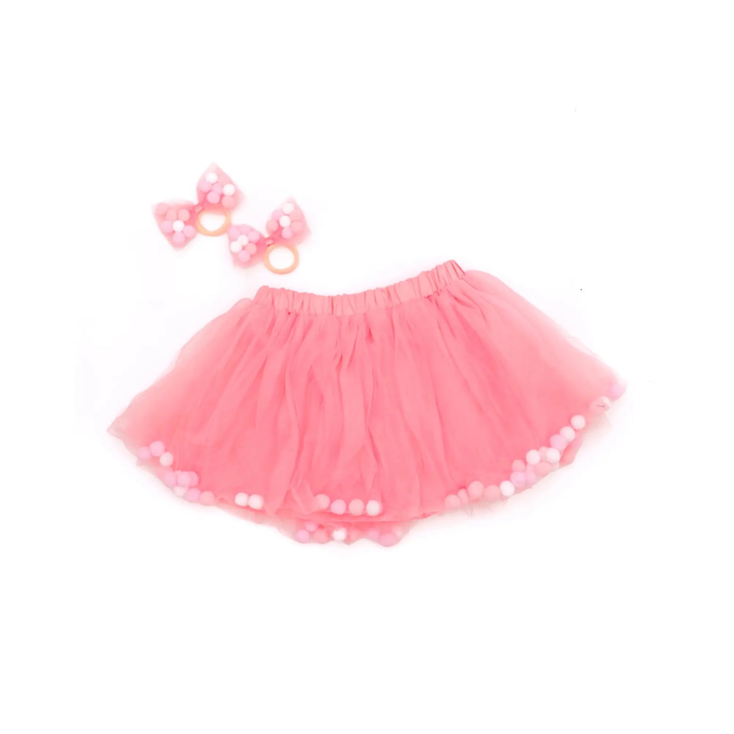 Soft Tulle Tutu + Pom Poms, Toddlers & Preschoolers - Alder & Alouette