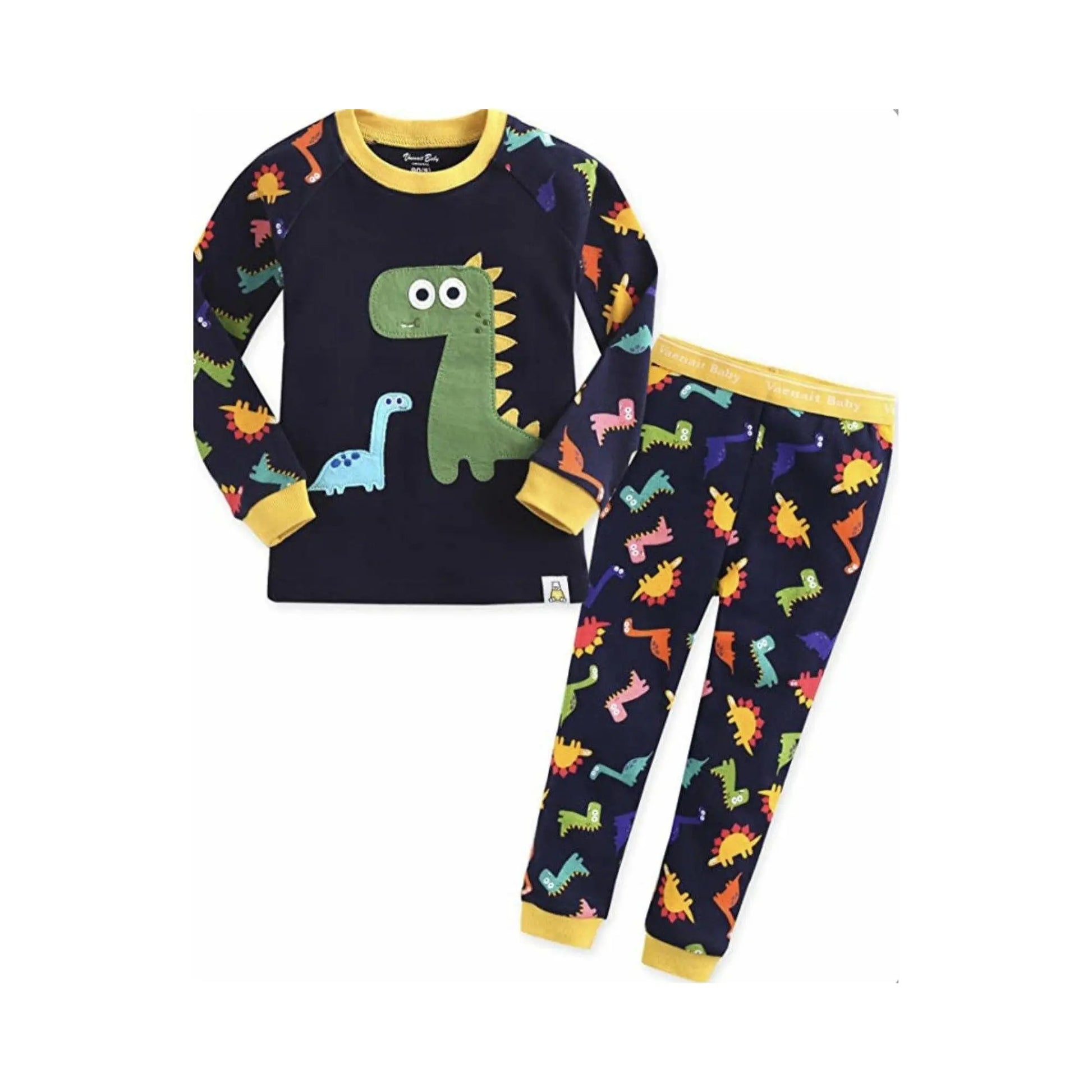 100% Cotton Dinosaur Pajamas for Toddlers Sleepwear - Alder & Alouette