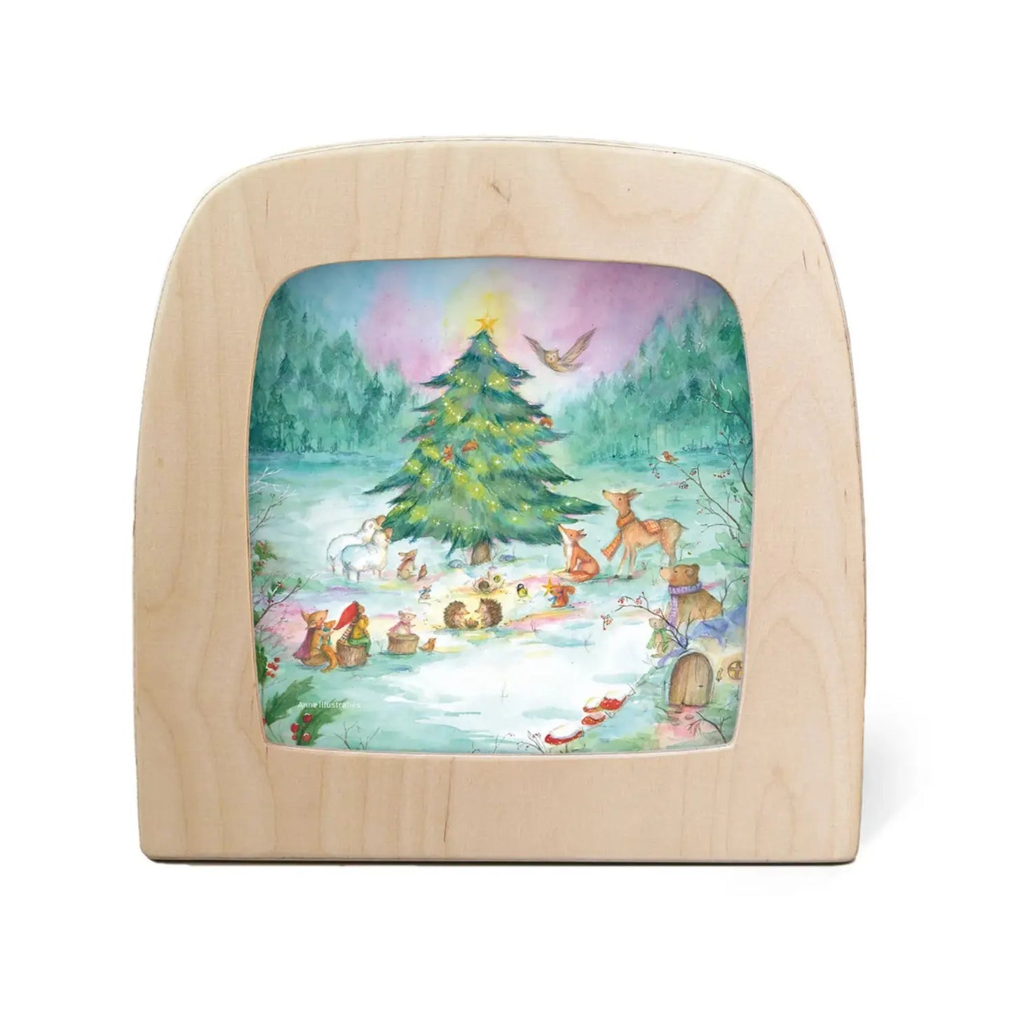 Toverlux Yuletree Grove Silhouette by Anne Illustraties displayed in the Magic Lamp